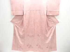 鴛鴦に花模様付け下げ訪問着